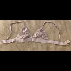 ANEMONE- Lilac Lace Bralette - Small